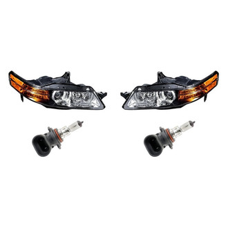 Replacement - 4-Piece Kit (Driver and Passenger Side Headlights, Bulbs) (Standard Line)