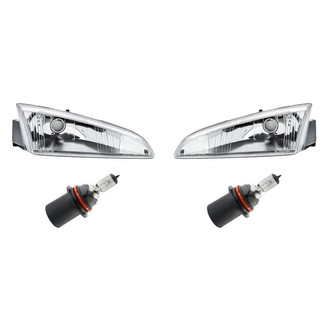 Replacement - 4-Piece Kit (Driver and Passenger Side Headlights, Bulbs) (Standard Line)