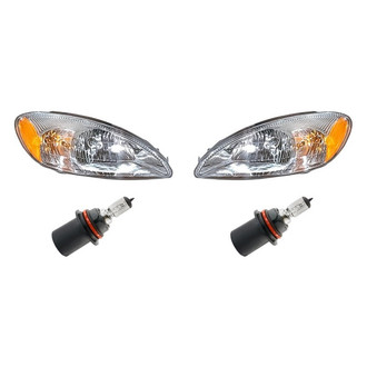 Replacement - 4-Piece Kit (Driver and Passenger Side Headlights, Bulbs) (Standard Line)