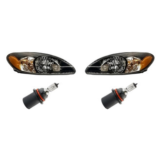 Replacement - 4-Piece Kit (Driver and Passenger Side Headlights, Bulbs) (Standard Line)