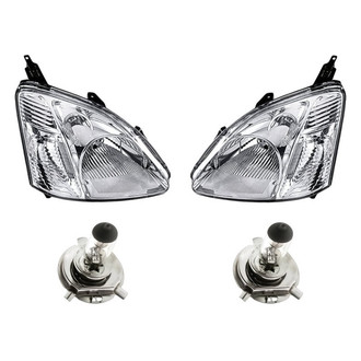 Replacement - 4-Piece Kit (Driver and Passenger Side Headlights, Bulbs) (Standard Line)