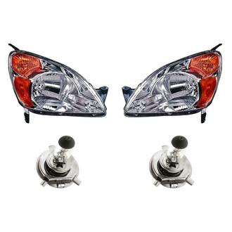 Replacement - 4-Piece Kit (Driver and Passenger Side Headlights, Bulbs) (Standard Line)