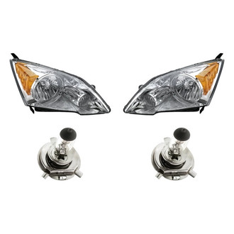 Replacement - 4-Piece Kit (Driver and Passenger Side Headlights, Bulbs) (Standard Line)