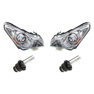 Replacement - 4-Piece Kit (Driver and Passenger Side Headlights, Bulbs) (Standard Line)