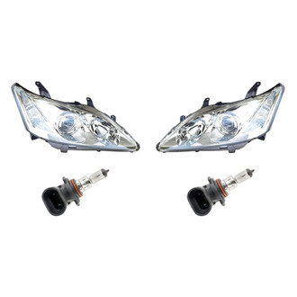 Replacement - 4-Piece Kit (Driver and Passenger Side Headlights, Bulbs) (Standard Line)