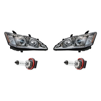 Replacement - 4-Piece Kit (Driver and Passenger Side Headlights, Bulbs) (Standard Line)