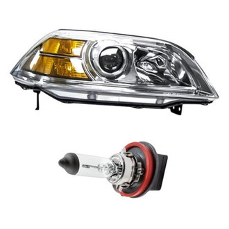 Replacement - 2-Piece Kit (Passenger Side Headlight, Bulb) (Standard Line)