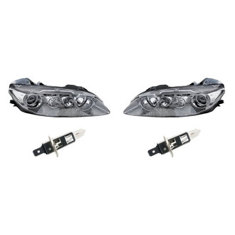 Replacement - 4-Piece Kit (Driver and Passenger Side Headlights, Bulbs) (Standard Line)