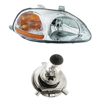 Replacement - 2-Piece Kit (Passenger Side Headlight, Bulb) (Standard Line)