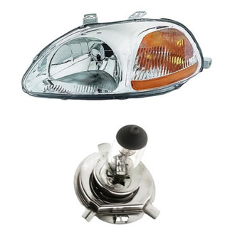 Replacement - 2-Piece Kit (Driver Side Headlight, Bulb) (Standard Line)