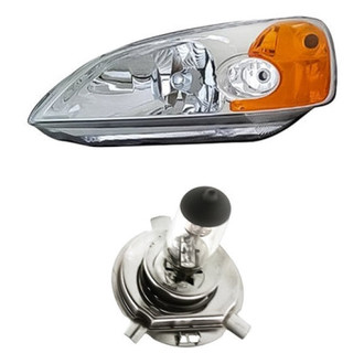 Replacement - 2-Piece Kit (Driver Side Headlight, Bulb) (Standard Line)