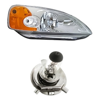 Replacement - 2-Piece Kit (Passenger Side Headlight, Bulb) (Standard Line)