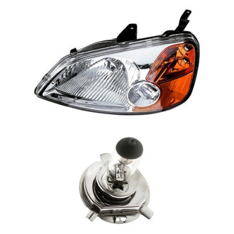 Replacement - 2-Piece Kit (Driver Side Headlight, Bulb) (Standard Line)