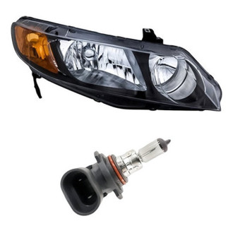 Replacement - 2-Piece Kit (Passenger Side Headlight, Bulb) (Standard Line)