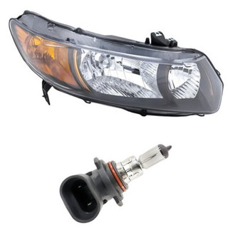 Replacement - 2-Piece Kit (Passenger Side Headlight, Bulb) (Standard Line)