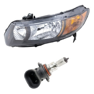 Replacement - 2-Piece Kit (Driver Side Headlight, Bulb) (Standard Line)