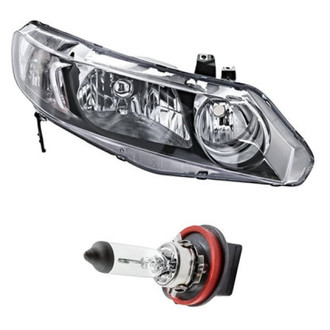 Replacement - 2-Piece Kit (Passenger Side Headlight, Bulb) (Standard Line)