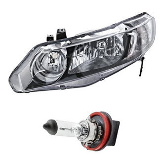 Replacement - 2-Piece Kit (Driver Side Headlight, Bulb) (Standard Line)