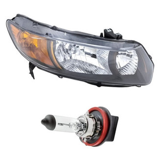 Replacement - 2-Piece Kit (Passenger Side Headlight, Bulb) (Standard Line)