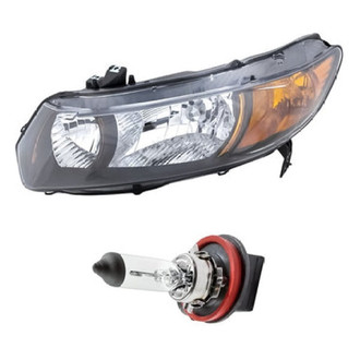 Replacement - 2-Piece Kit (Driver Side Headlight, Bulb) (Standard Line)