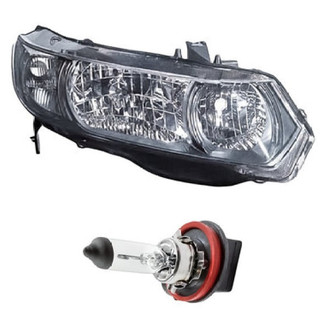 Replacement - 2-Piece Kit (Passenger Side Headlight, Bulb) (Standard Line)