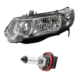Replacement - 2-Piece Kit (Driver Side Headlight, Bulb) (Standard Line)