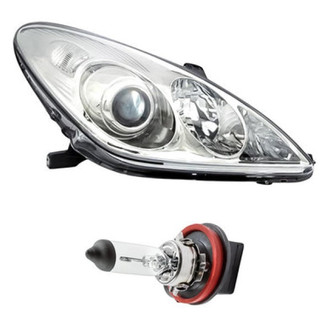 Replacement - 2-Piece Kit (Passenger Side Headlight, Bulb) (Standard Line)