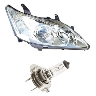 Replacement - 2-Piece Kit (Passenger Side Headlight, Bulb) (Standard Line)