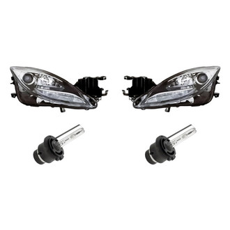 Replacement - 4-Piece Kit (Driver and Passenger Side Headlights, Bulbs) (Standard Line)