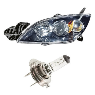 Replacement - 2-Piece Kit (Driver Side Headlight, Bulb) (Standard Line)