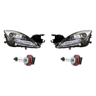Replacement - 4-Piece Kit (Driver and Passenger Side Headlights, Bulbs) (Standard Line)