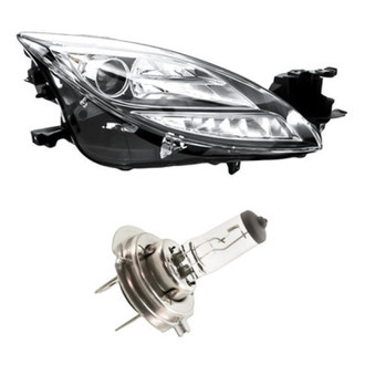 Replacement - 2-Piece Kit (Passenger Side Headlight, Bulb) (Standard Line)