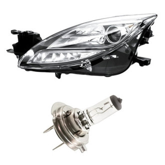 Replacement - 2-Piece Kit (Driver Side Headlight, Bulb) (Standard Line)