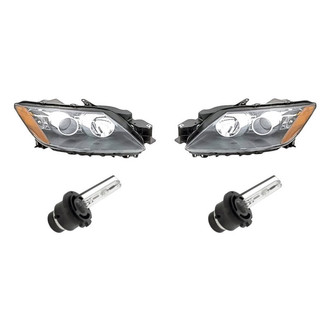 Replacement - 4-Piece Kit (Driver and Passenger Side Headlights, Bulbs) (Standard Line)