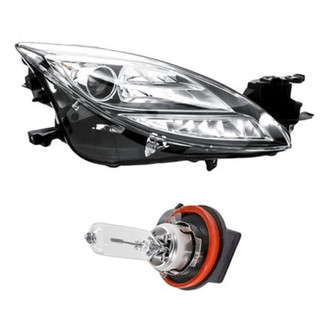 Replacement - 2-Piece Kit (Passenger Side Headlight, Bulb) (Standard Line)