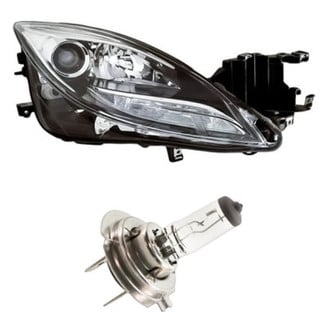 Replacement - 2-Piece Kit (Passenger Side Headlight, Bulb) (Standard Line)