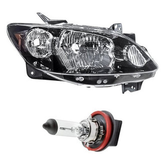 Replacement - 2-Piece Kit (Passenger Side Headlight, Bulb) (Standard Line)