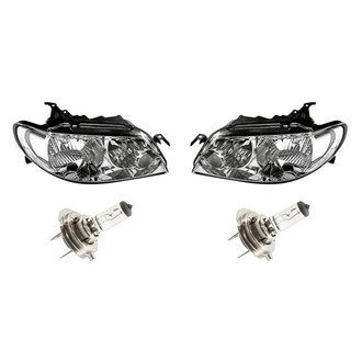Replacement - 4-Piece Kit (Driver and Passenger Side Headlights, Bulbs) (Standard Line)