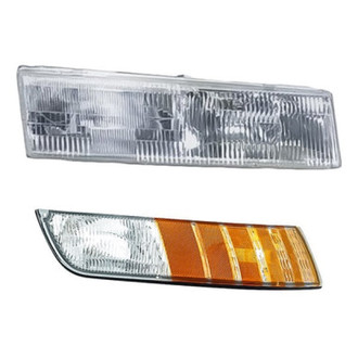 Replacement - 2-Piece Kit (Passenger Side Headlight, Passenger Side Turn Signal/Corner Light) (Standard Line)