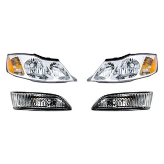 Replacement - 4-Piece Kit (Driver and Passenger Side Headlights, Driver and Passenger Side Fog Lights) (Standard Line)