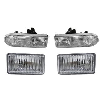 Replacement - 4-Piece Kit (Driver and Passenger Side Headlights, Driver and Passenger Side Fog Lights) (Standard Line)