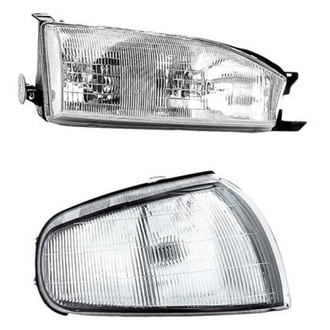 Replacement - 2-Piece Kit (Passenger Side Headlight, Passenger Side Turn Signal/Corner Light) (Standard Line)