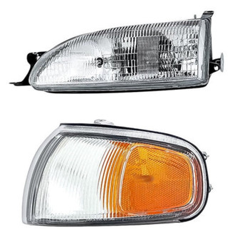 Replacement - 2-Piece Kit (Driver Side Headlight, Driver Side Turn Signal/Corner Light) (Standard Line)