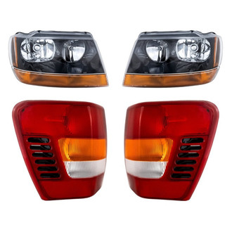 Replacement - 4-Piece Kit (Driver and Passenger Side Headlights, Driver and Passenger Side Tail Lights) (Standard Line)