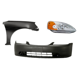 Replacement - 3-Piece Kit (Passenger Side Headlight, Front Bumper Cover, Front Passenger Side Fender) (Standard Line)