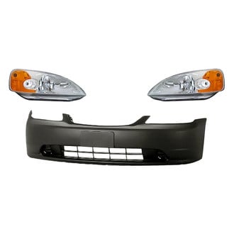 Replacement - 3-Piece Kit (Driver and Passenger Side Headlights, Front Bumper Cover) (Standard Line)