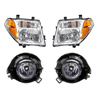 Replacement - 4-Piece Kit (Driver and Passenger Side Headlights, Driver and Passenger Side Fog Lights) (Standard Line)