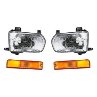 Replacement - 4-Piece Kit (Driver and Passenger Side Headlights, Driver and Passenger Side Turn Signal/Parking Lights) (Standard Line)