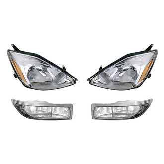 Replacement - 4-Piece Kit (Driver and Passenger Side Headlights, Driver and Passenger Side Fog Lights) (Standard Line)