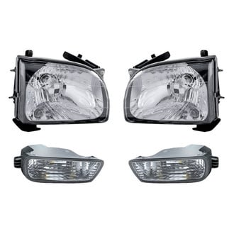 Replacement - 4-Piece Kit (Driver and Passenger Side Headlights, Driver and Passenger Side Turn Signal/Parking Lights) (Standard Line)